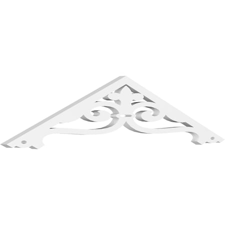 Pitch Finley Architectural Grade PVC Gable Pediment, 36W X 7 1/2H X 1P (5/12)